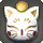 White Painted Moogle Mask