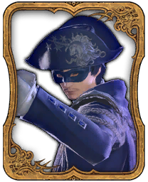 Carte Triple Triade Bleuet masqué